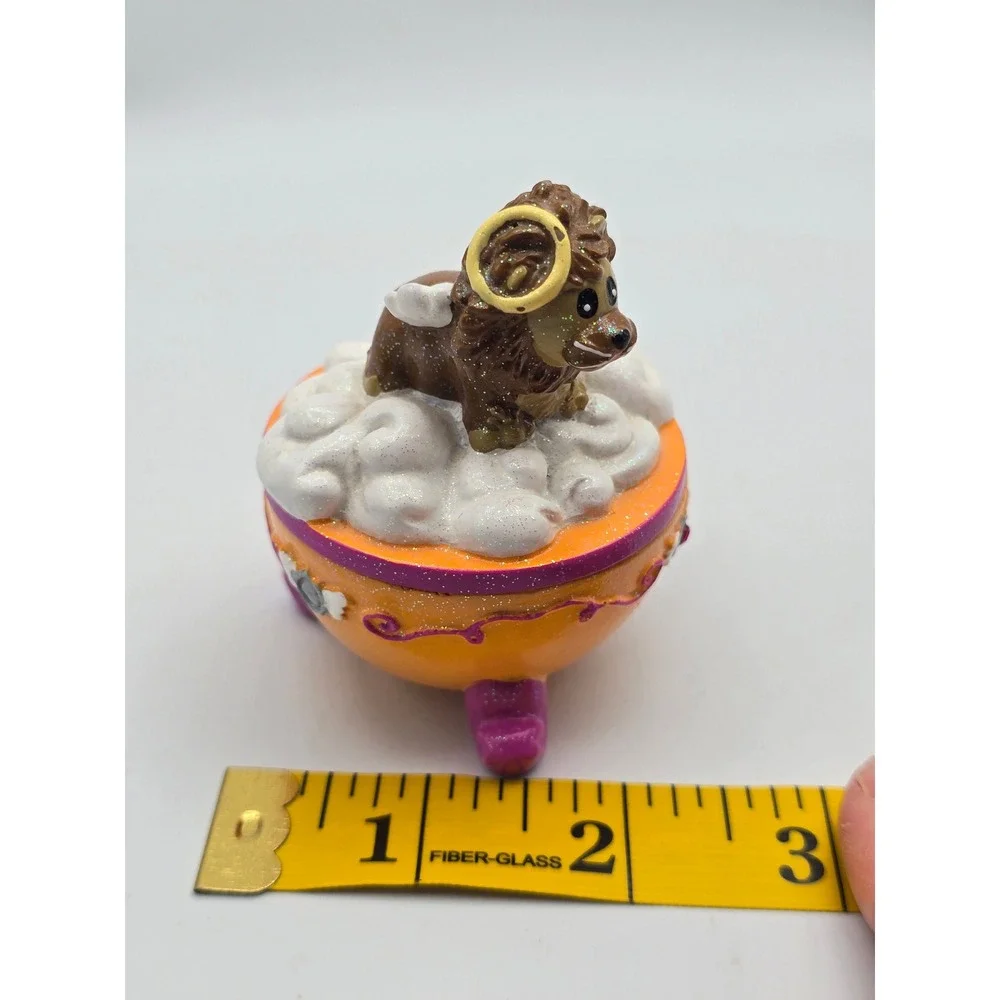 Vintage‎ Y2K Claire's Trinket Box Angel Lion 2006 #7 Halo Collectible Nostalgia